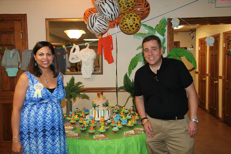 Esther and I during her Baby Shower