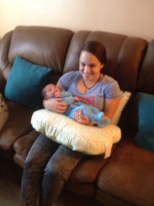 With niece Katie with her Baby cousin
