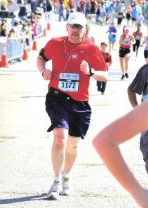 Me finishing the 2010 National Marathon. © Brightroom Photography