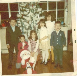 My parents were guilty too. Christmas Eve 1969. I'm the little guy on the right. 
