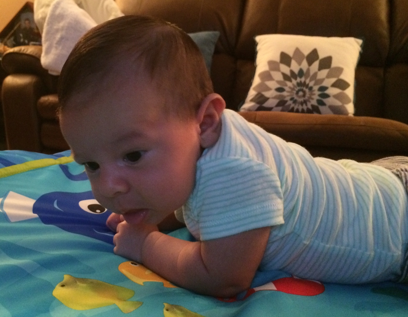 Tummy Time - He hated Tummy Time.