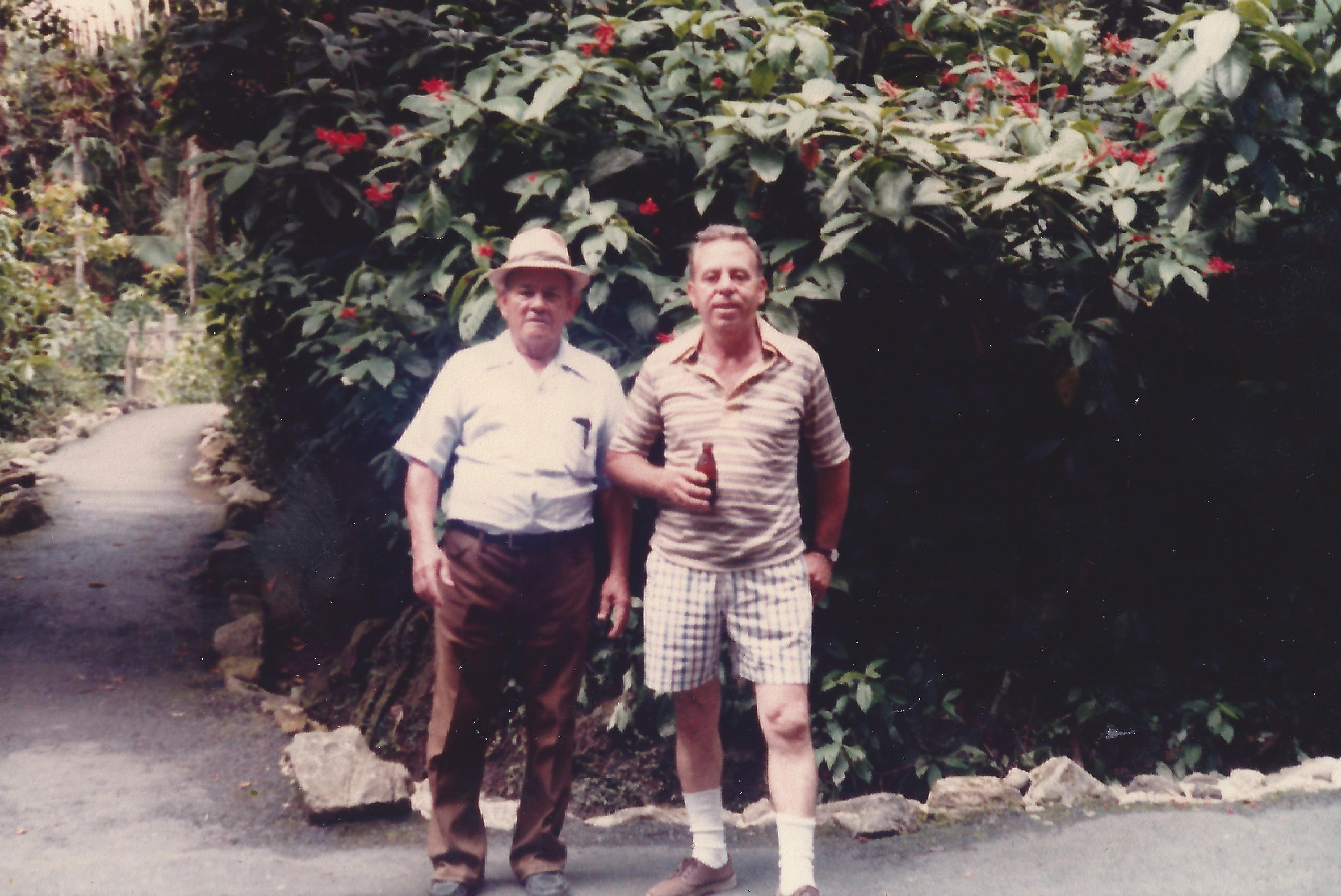 Dad with my Maternal Grandfather in Puerto Rico in 1980